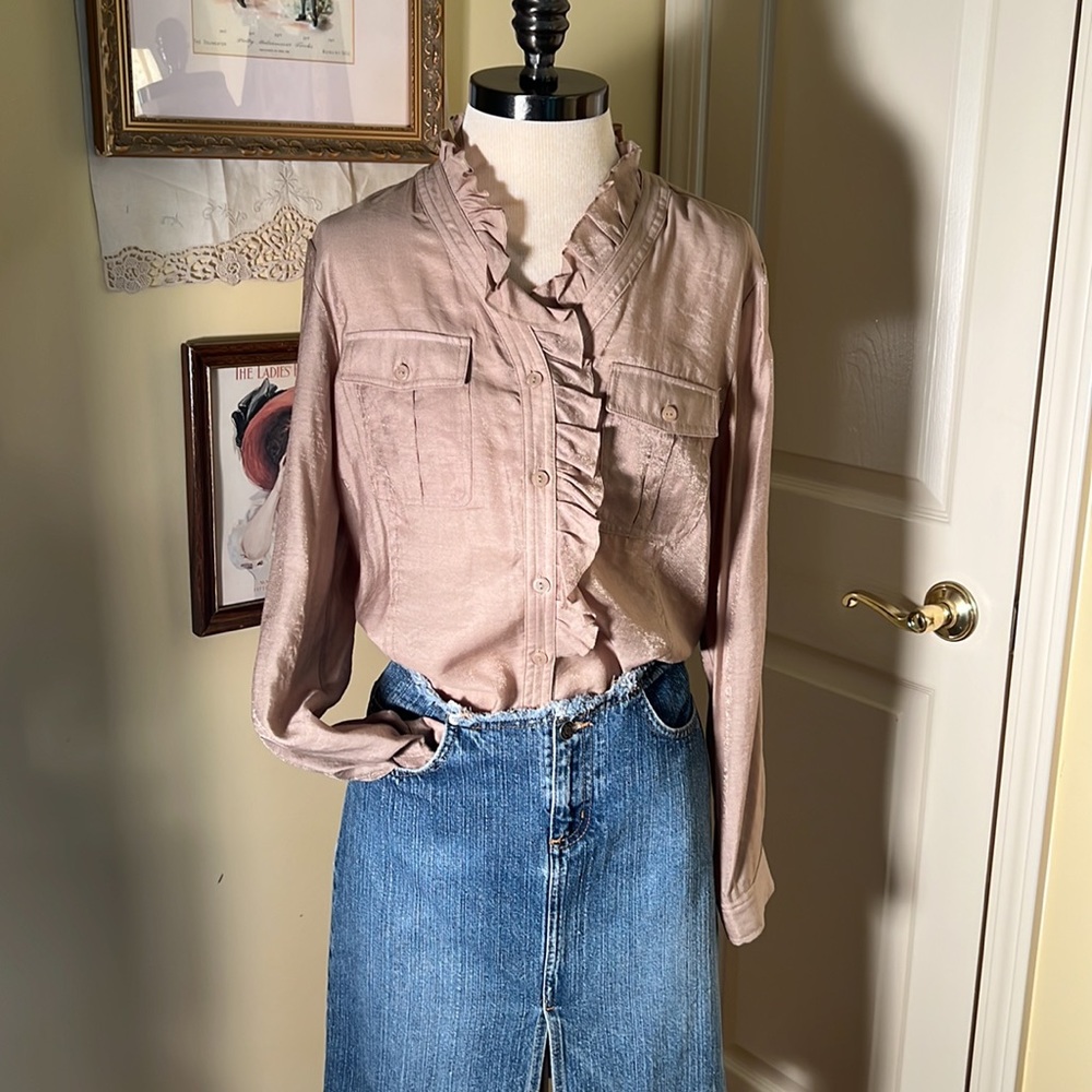 Peter Nygard Ruffled Blouse - Picture 3 of 5